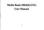 Media Bank-ME820-OTG User Manual