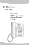 CL2909 Speakerphone with caller ID/call waiting