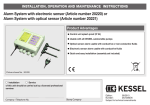 or Alarm System with optical sensor (Article number 20221)