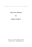 Quick User Manual for Naviter Oudie 3