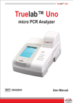 Truelab Uno micro PCR analyzer manual new version