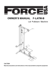 F-LATM Assembly Manual - Australian Fitness Supplies