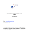 Coordinated NIMS Incident Planner User Manual