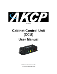 Cabinet Control Unit (CCU) User Manual
