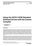 Using the HCS12 NVM Standard Software Drivers with the Cosmic