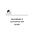 SonicStudio 5 TimeTwist/Pitch Shift (SS-806)