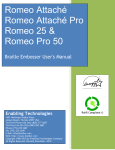 Romeo Attaché Romeo Attaché Pro Romeo 25 & Romeo Pro 50