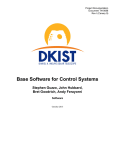 Base Software for Control Systems