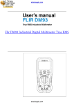 User`s manual FLIR DM93