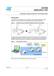 Hardware implementation for ST7DALI-EVAL