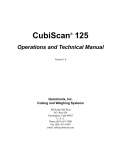 CubiScan 125 User Manual