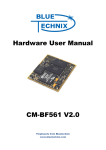 Blackfin CM-BF561 Hardware User Manual