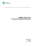 78M6613 Split-Phase Firmware Description Document