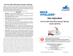 Neck Vitalizer M5 User Manual (English)