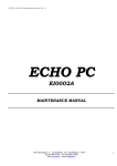 Echo PC Maintenance manual