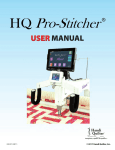 HQ Pro-Stitcher User Manual