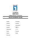 LevelOne WBR-6802 Quick Installation Guide