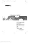 Daewoo SD-9800P User Guide Manual