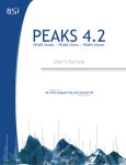PEAKS Studio Manual 4.2 - Bioinformatics Solutions Inc.
