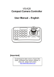VS-K20 Compact Camera Controller User Manual – English