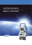 Spectra Precision Focus 6 5" Total Station User Guide - Nikon