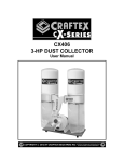 CX406 3-HP DUST COLLECTOR