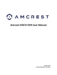 Amcrest HDCVI DVR User Manual v2.0.8