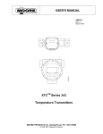 User`s Manual for XTC Series 343 Temperature Transmitters