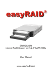Manual easyRAID ER-M2X2S/B internal RAID System for 2x 2.5