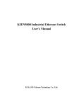 KIEN5000 Industrial Ethernet Switch User`s Manual