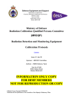 Radiation Detection and Monitoring Equipment Calibration