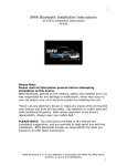BMW Bluetooth Installation Instructions
