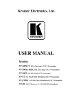 USER MANUAL - Kramer Electronics