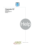 Operator10 Help - AllMax Software, Inc.