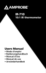 Amprobe IR-710 User`s Manual