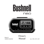 Bushnell Golf GPS Rangefinder Neo 368050