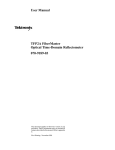 User Manual TFP2A FiberMaster Optical Time
