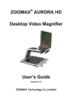Aurora 24" HD Video Magnifer User Manual