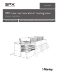 Marley 800 Class Mechanical Draft Cooling Tower User Manual