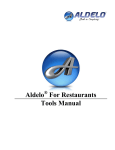 Aldelo For Restaurants Tools Manual