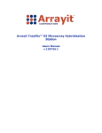 Arrayit TrayMix™ S4 Hybridization Station User Manual