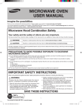 MICROWAVE OVEN USER MANUAL - Canadian Appliance Source