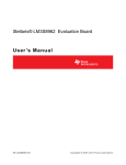 Stellaris LM3S8962 Evaluation Board User`s Manual