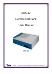 SBK-32 Remote SIM Bank User Manual