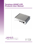 400AP LCR User Manual - Janus Remote Communications