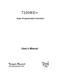 T100MD+ PLC User`s Manual - MD