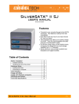 SilverSATA II SJ User`s Manual