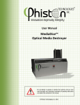 User Manual MediaDice™ Optical Media Destroyer