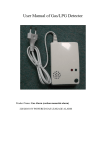 Guide book of Gas/LPG detector/alarm