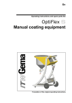 OptiFlex S manual coating equipment - spare parts